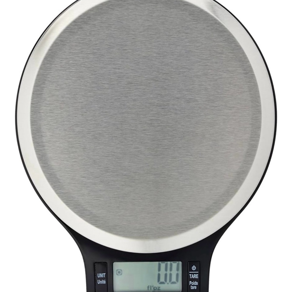 Source Unknown Silver and Black Digital Kitchen Scale